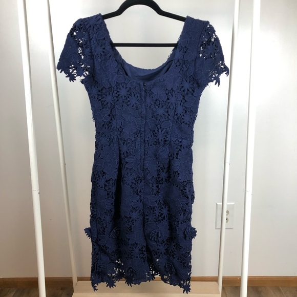 Lilly Pulitzer Marta Dress Navy Size : 4 100% Cotton - Picture 4 of 9